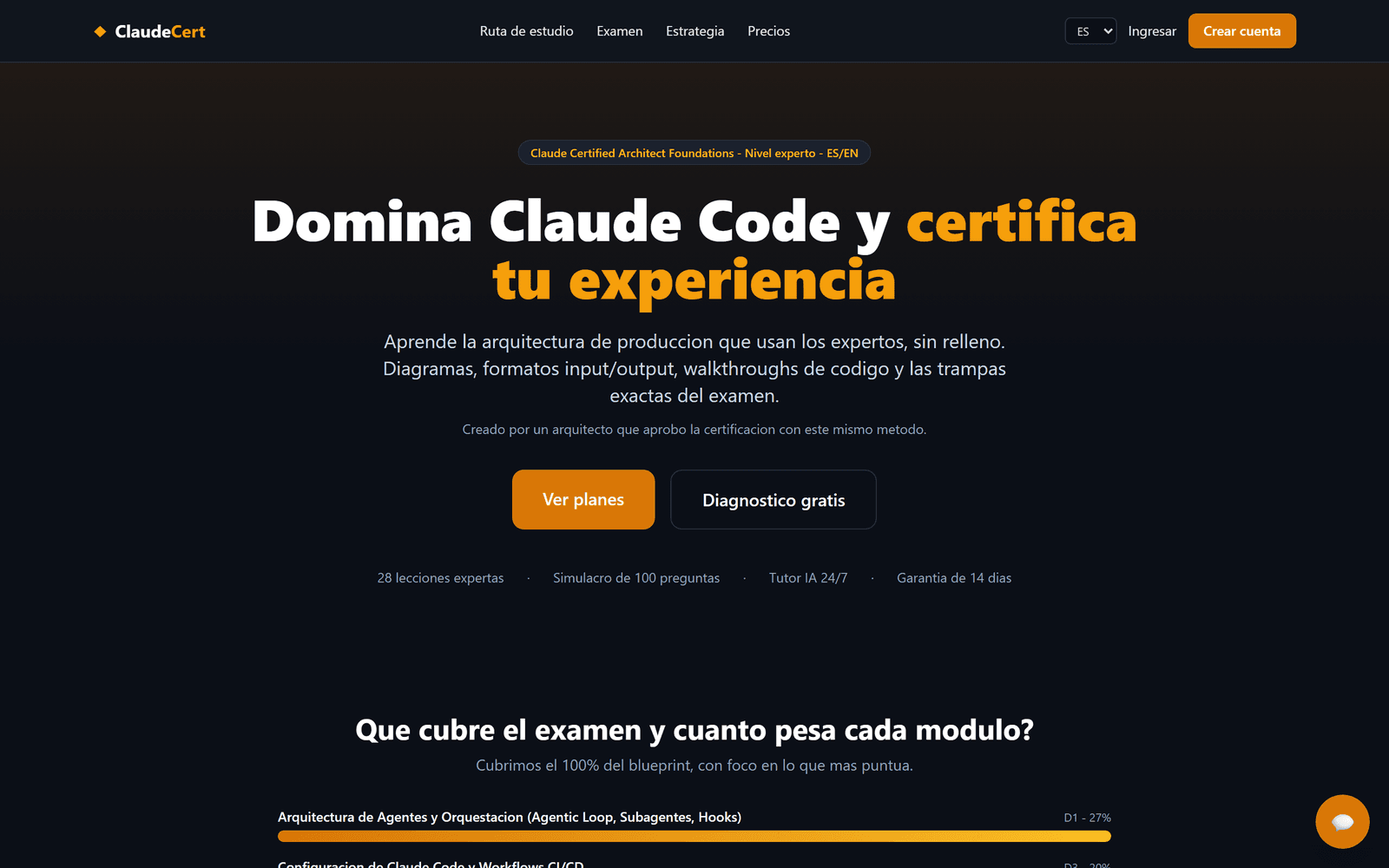 Curso Claude Architect — landing ES