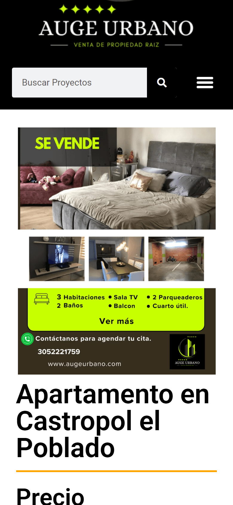 Auge Urbano — catalogo mobile