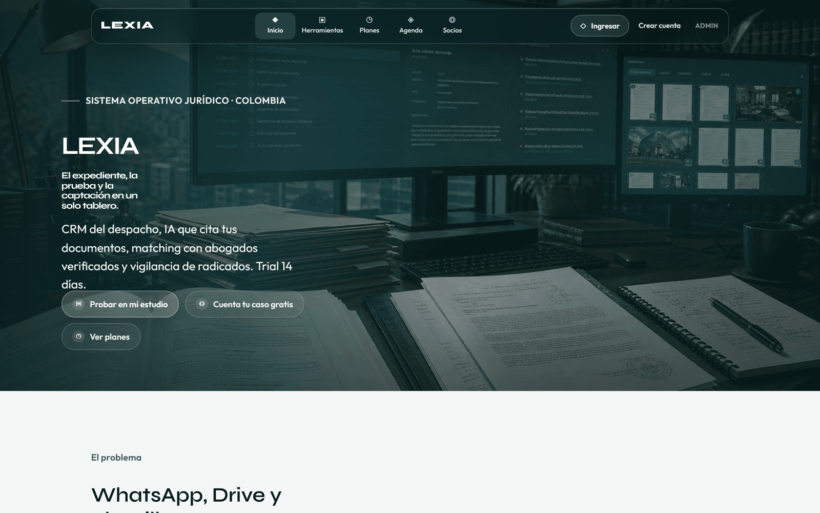 LEXIA — OS juridico en produccion