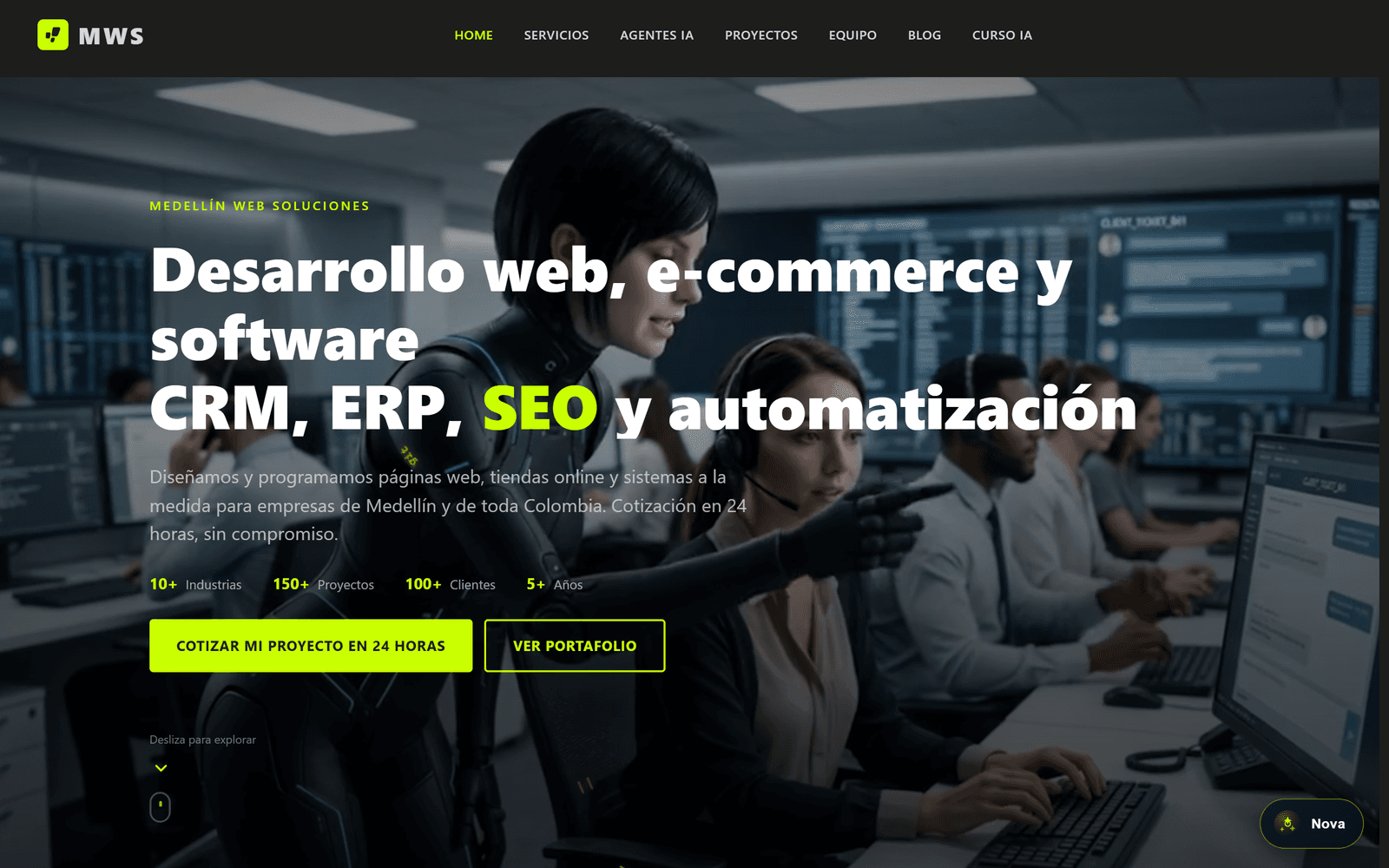 Medellin Web Soluciones — home en produccion
